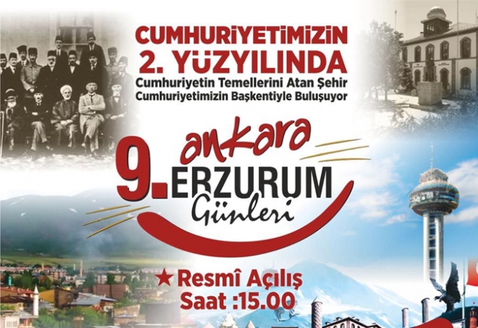 Ankara’da 9. kez Erzurum tanıtım Günleri