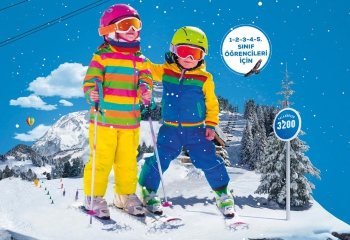 Aziziyeli Çocuklara kayak imkanı