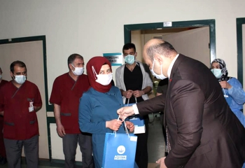 Başkan Orhan’dan Sağlık Personeline moral desteği