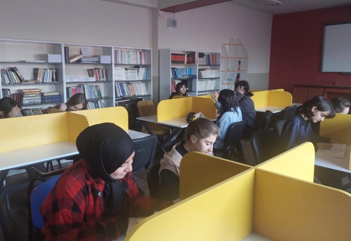 Erzurum'da kütüphanesiz okul kalmadı