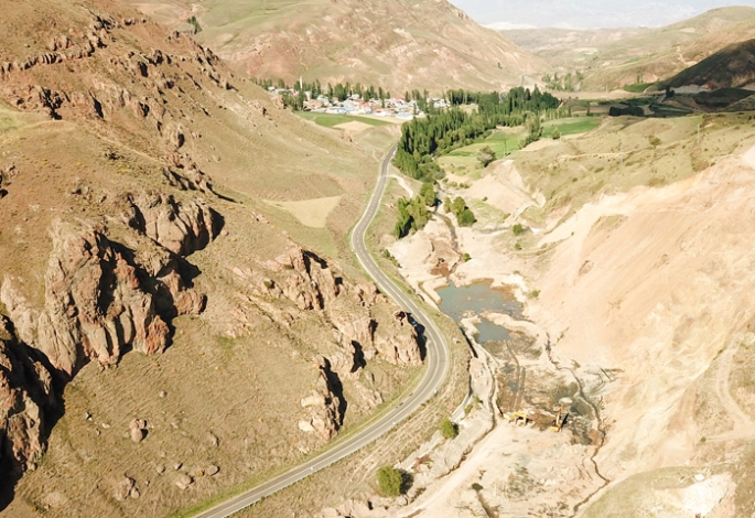 Narman Şehitler Barajı çalışması devam ediyor