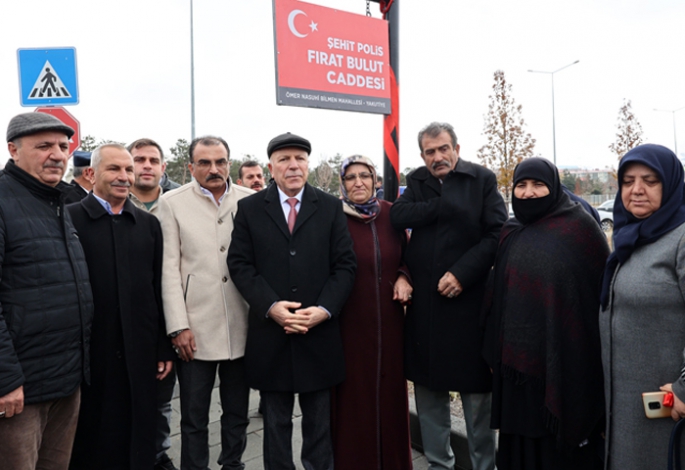 Şehit Polis Fırat Bulut caddesi açıldı