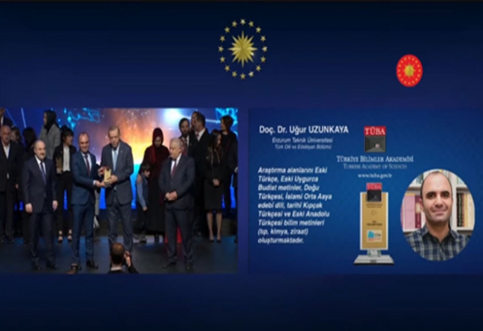 Uzunkaya'nın Ödülünü Cumhurbaşkanı Erdoğan verdi 