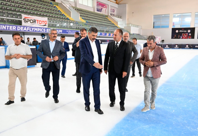 Vali Çiftçi Kış Sporları tesislerini inceledi